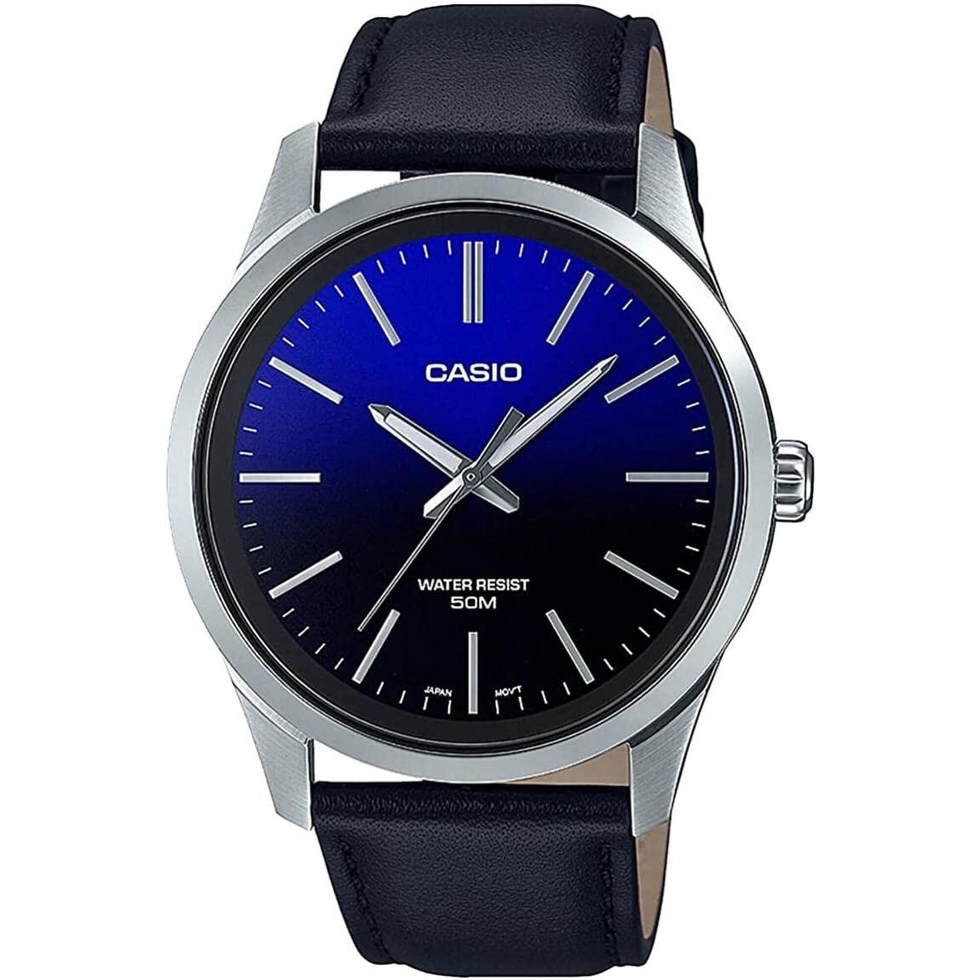 Casio Analogique Hommes Bleu / Noir MTP-E180L-2AVEF