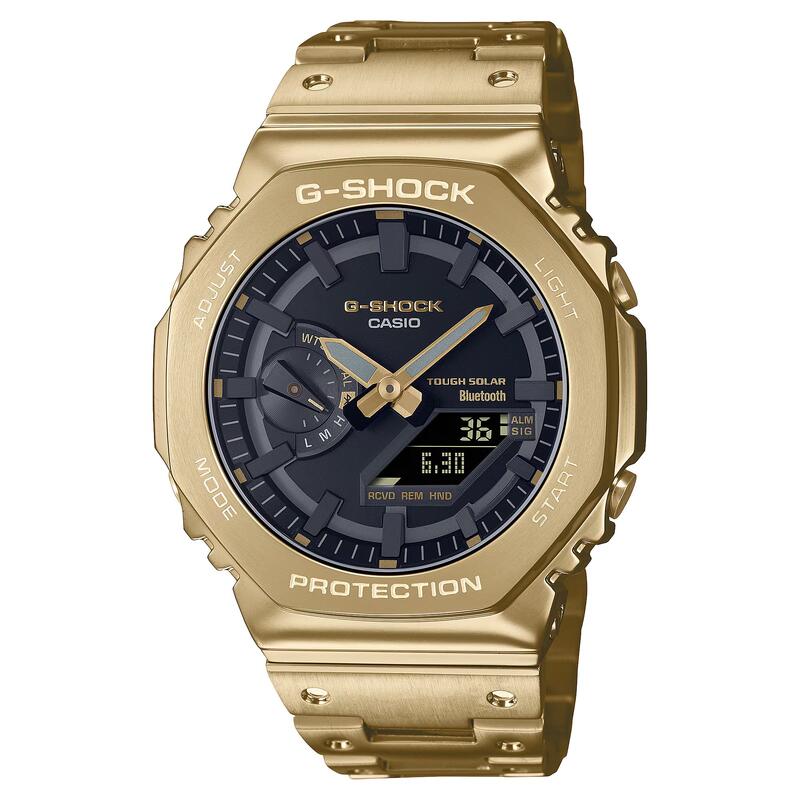 Casio Analoog en digitaal  Horloge Goudkleurig/Zwart GM-B2100GD-9AER