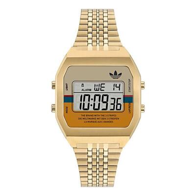 Adidas originals digitaal horloge goudkleurig/multi aost23555