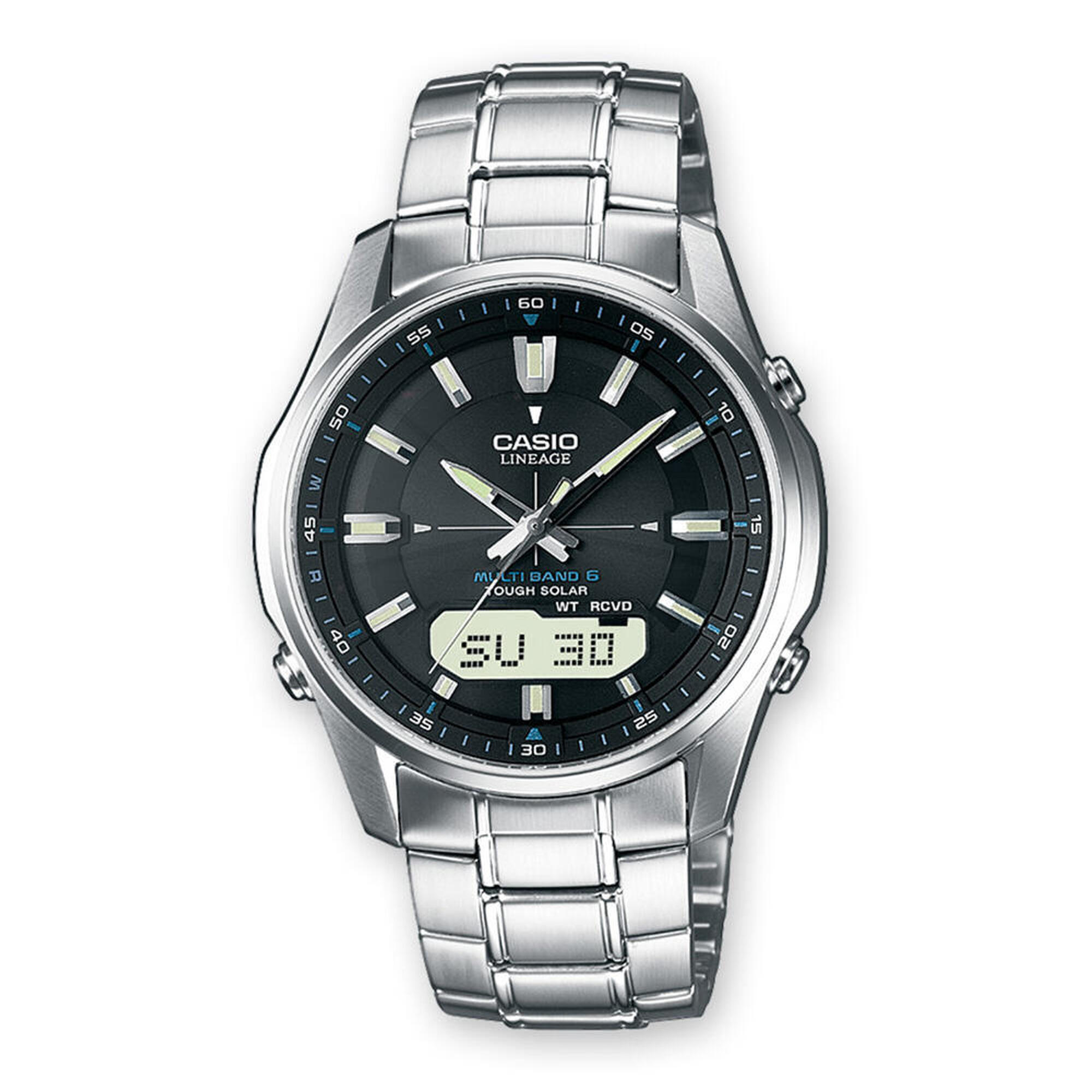 Casio - Montre Homme Casio Lcw-m100dse-1aer, Quartz, 40mm, 5atm - Montre - Gris|noir - Taille Unique - Decathlon