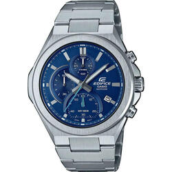 Casio Chronograaf  Horloge Zilverkleurig/Blauw EFB-700D-2AVUEF