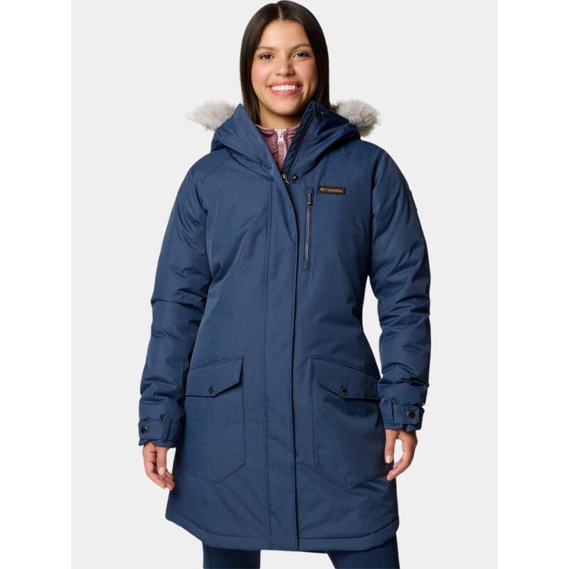 Jacheta de iarna Suttle Mountain Long Insulated Jacket - albastru femei