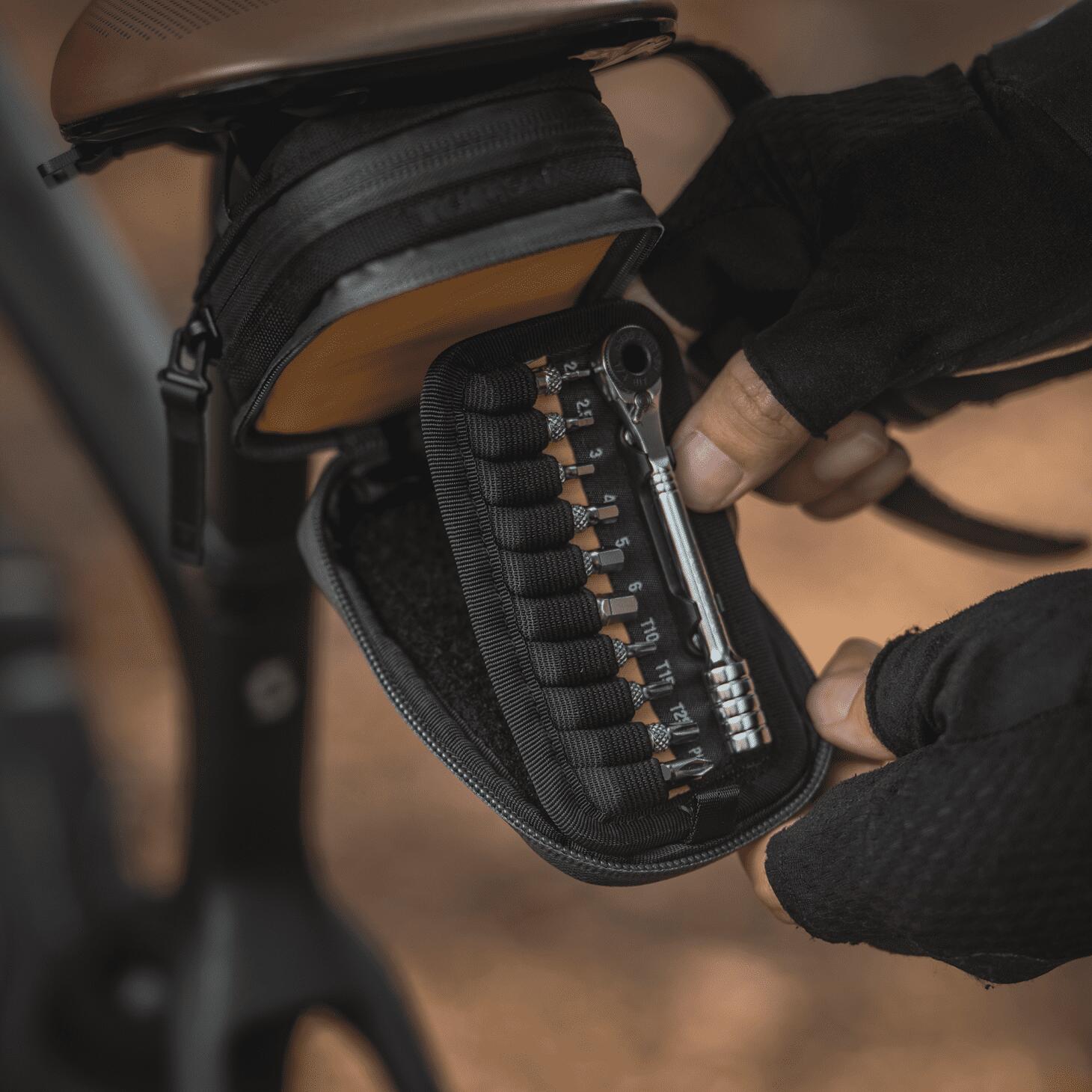 Topeak Elementa Gearbag Loaded Bike Saddle Tool Bag 6/7