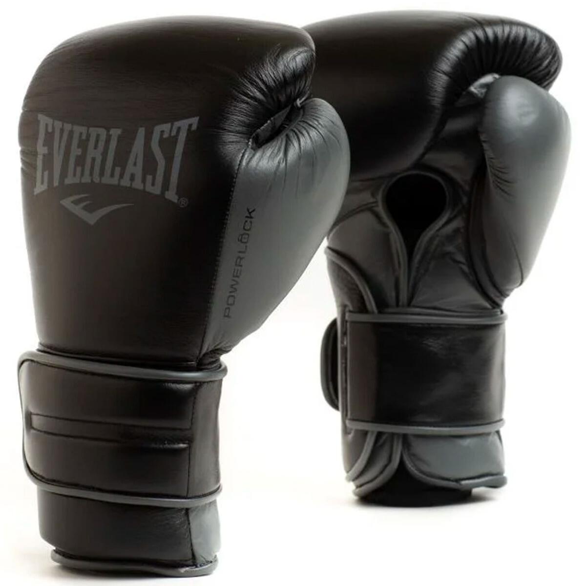 Gants D’entraînement Everlast Powerlock 2R – Cuir Synthétique PU, Mousse 4 Couches, Paume Ventilée, Fermeture Velcro Ajustable