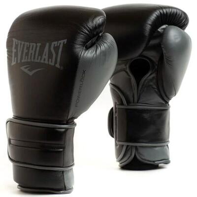 Everlast powerlock 2 pro training hook & loop handschoenen | zwart | 10-oz