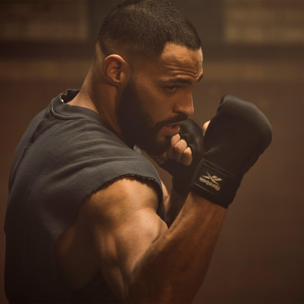 Sous-gants boxe - Wraps Pro Quick zwart noir adulte 7/7