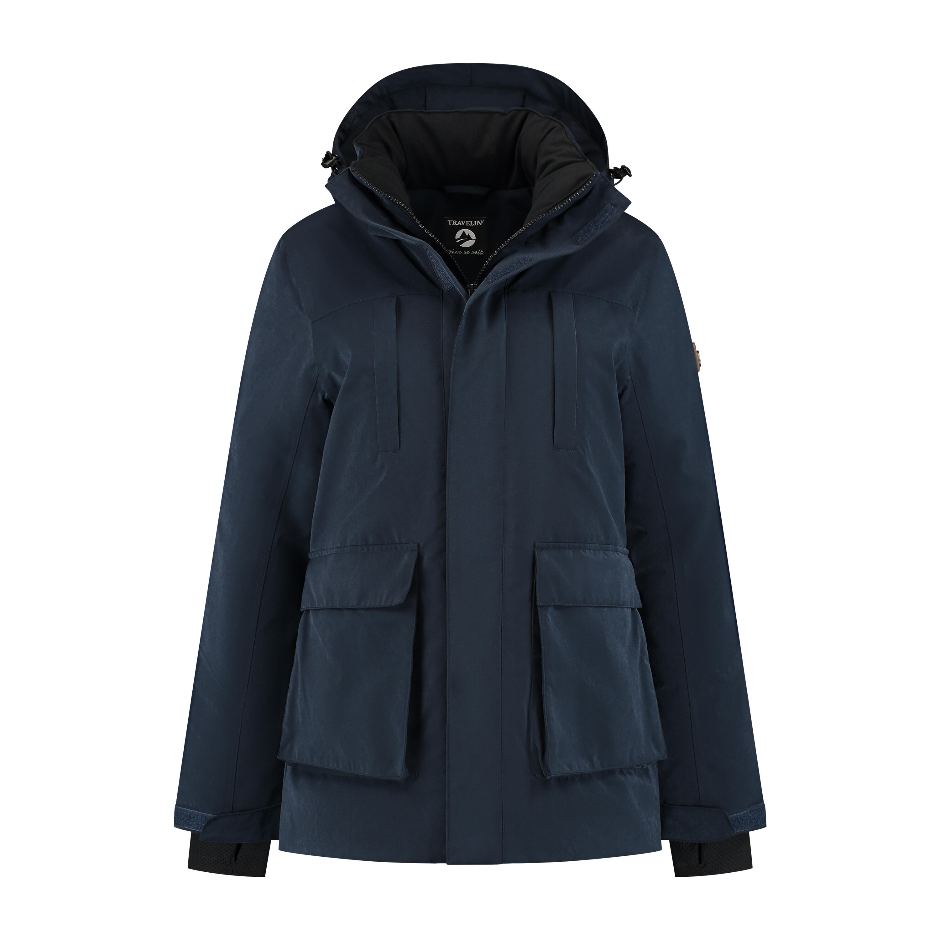 Travelin' - Veste Parka Doublée - Imperméable Et Coupe-vent - Femmes - Thyra - Parka - Bleu - Decathlon