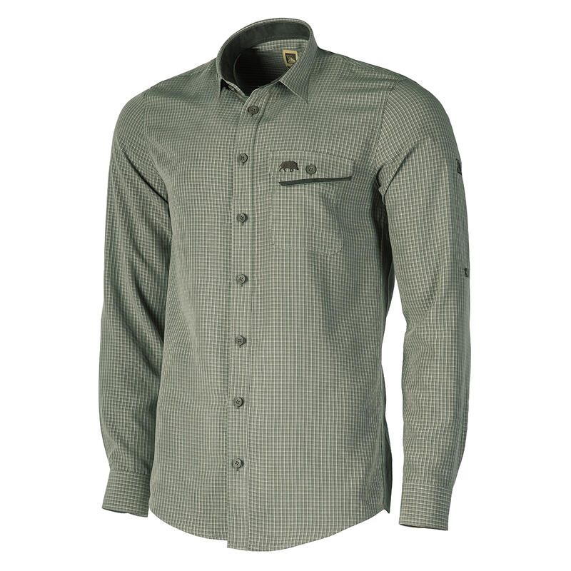 Pánská lovecká košile Tagart Boar Green regular s Modalem