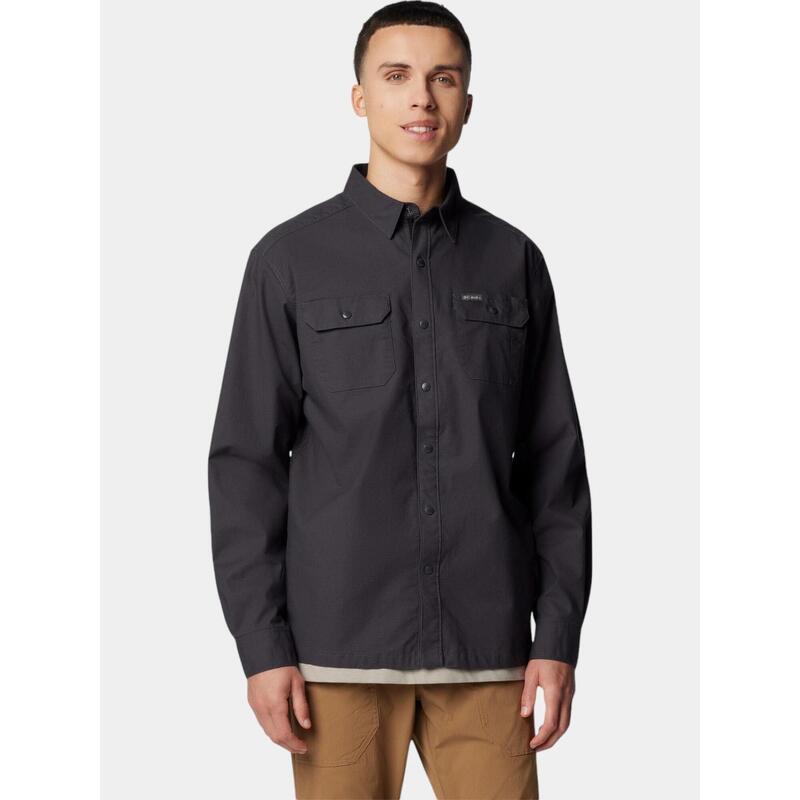 Landroamer Lined Shirt férfi hosszú ujjú ing - szürke