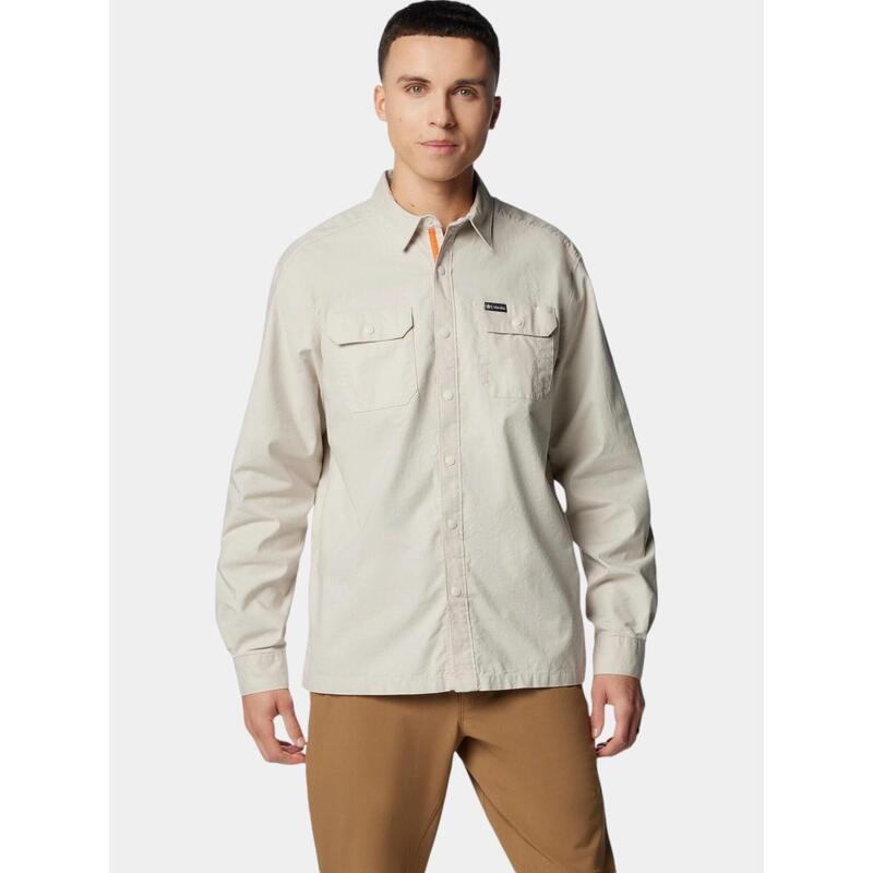 Landroamer Lined Shirt férfi hosszú ujjú ing - homok