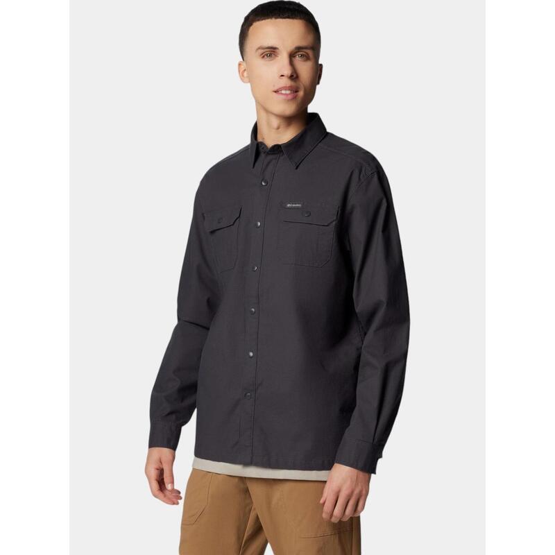 Landroamer Lined Shirt férfi hosszú ujjú ing - szürke