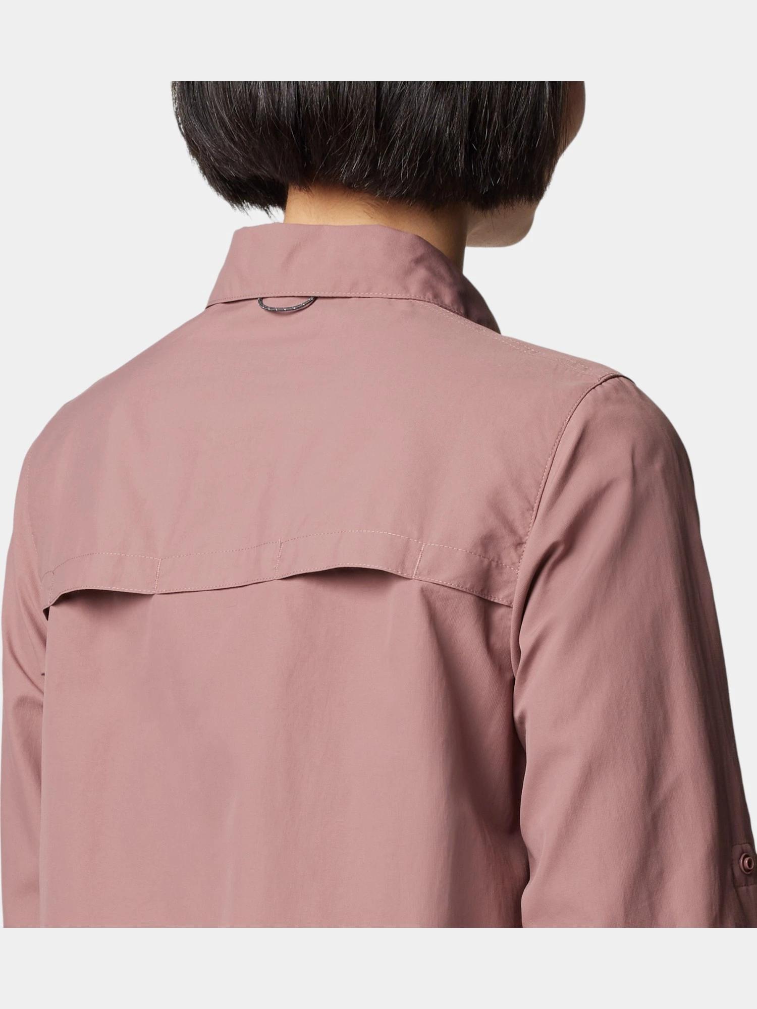 Astylish Chemise décontractée en soie boutonnée avec col en V et