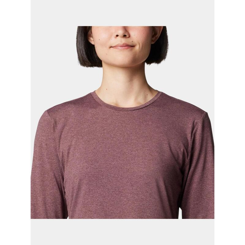Tricou cu maneci lungi sport Sloan Ridge Graphic Long Sleeve Shirt - rosu femei