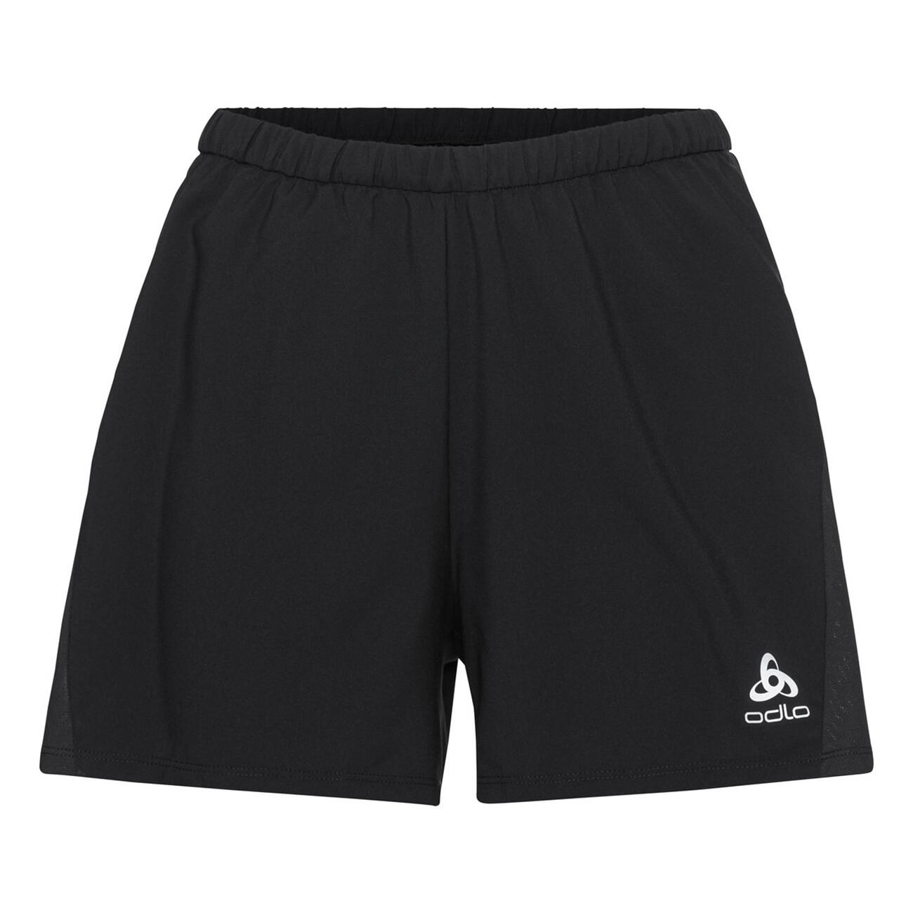 Odlo Damen Running Shorts 4 inch Essentials Schwarz 3/4