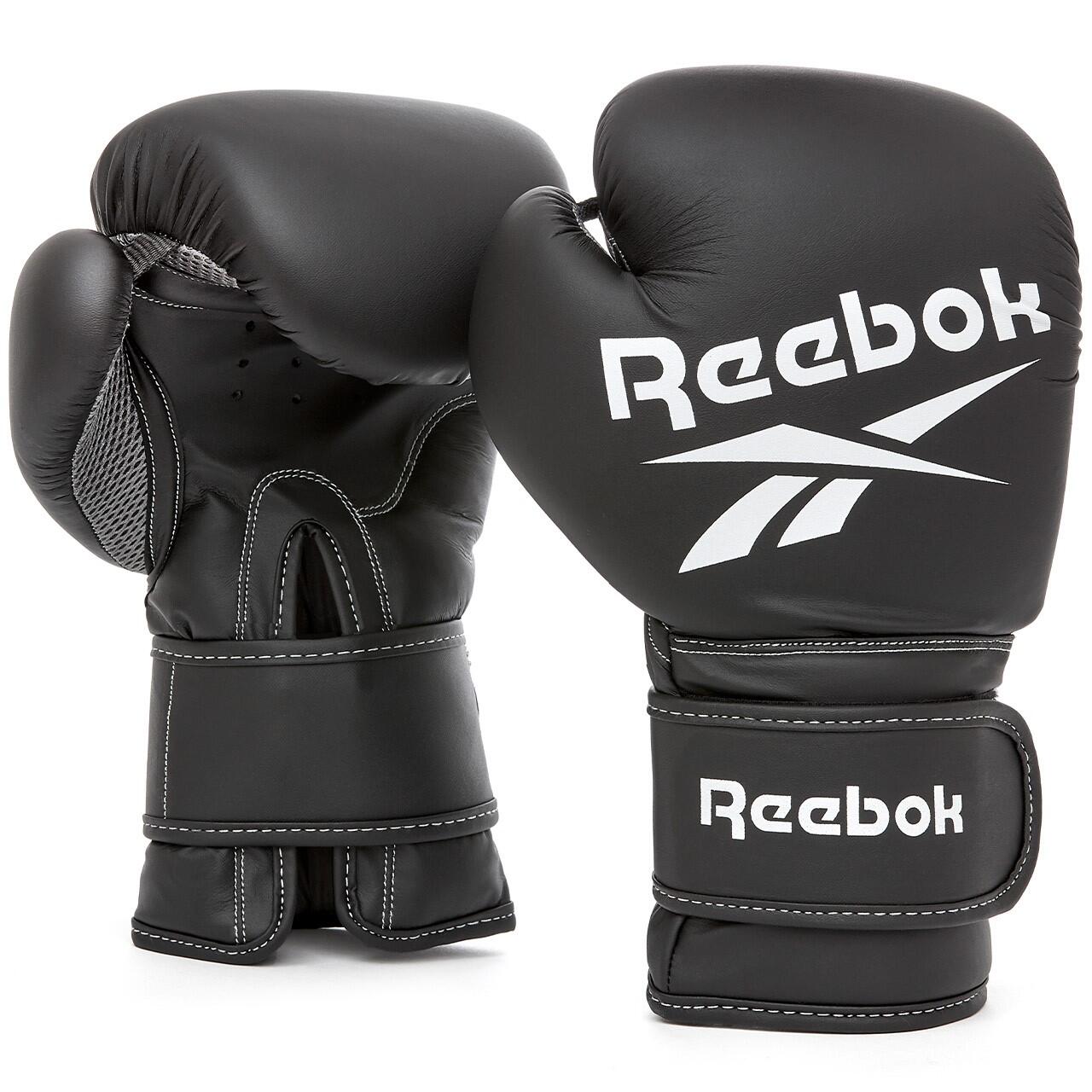 Guantoni da boxe Reebok neri/bianchi 10 OZ 1/7