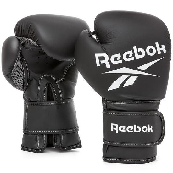 Guantoni da boxe Reebok neri/bianchi 12 OZ