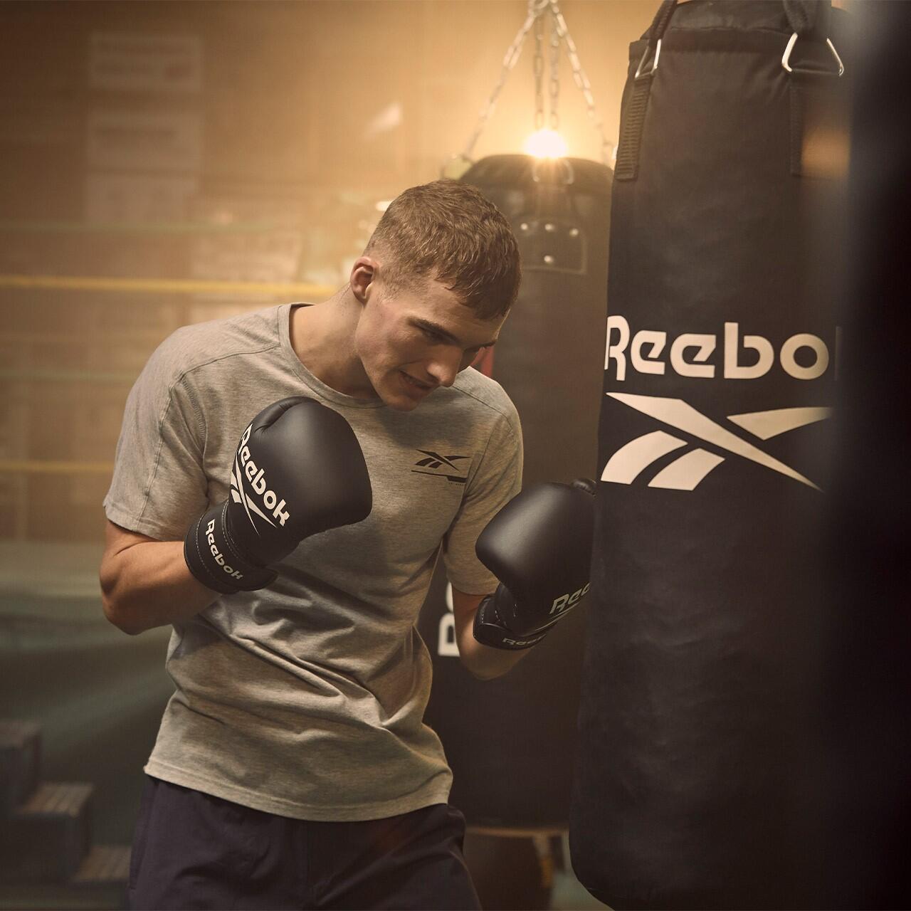 Guantoni da boxe Reebok neri/bianchi 10 OZ 6/7