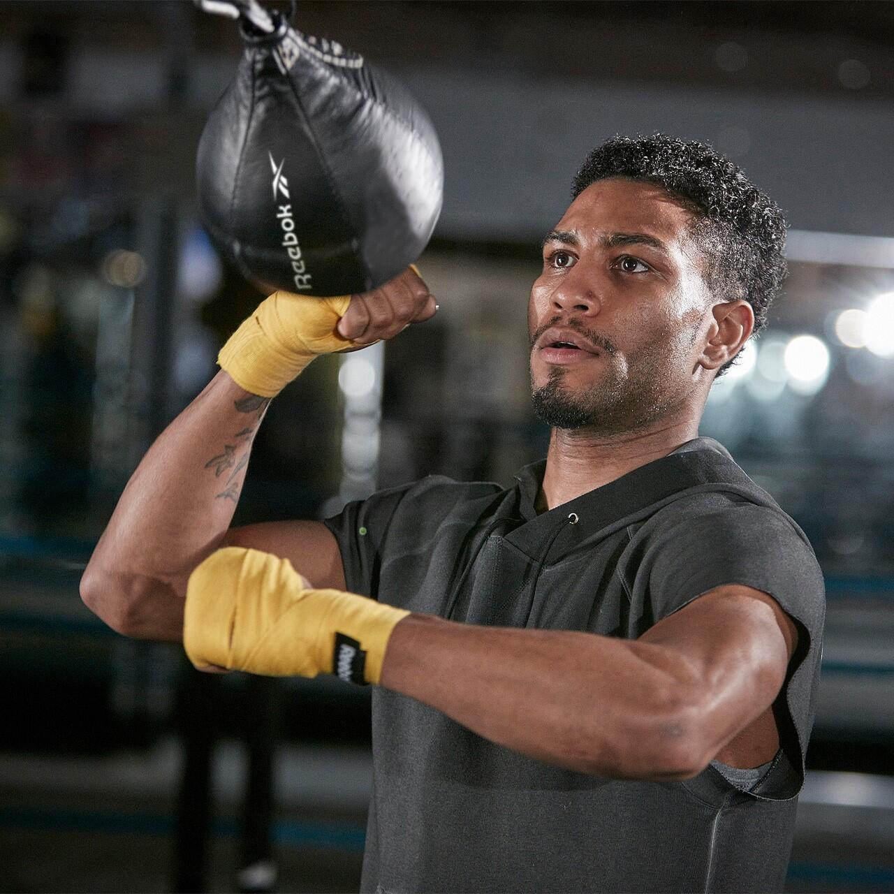 Pera da boxe Reebok Speedball in pelle resistente, con pallone in lattice 6/6