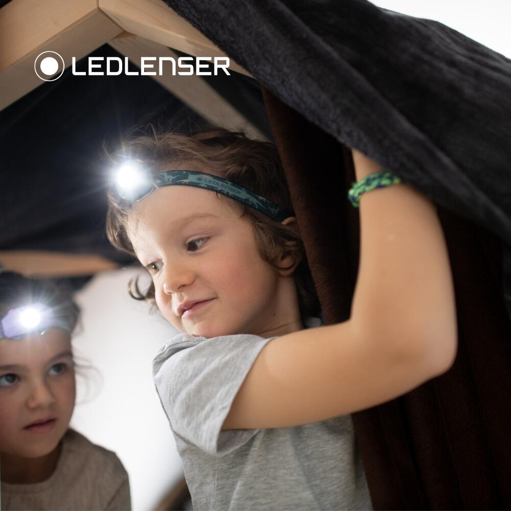 KidLED4R Kids Camping Head Torch Rechargeable Inc 3 LED Colours, Lightweight 25g 7/8