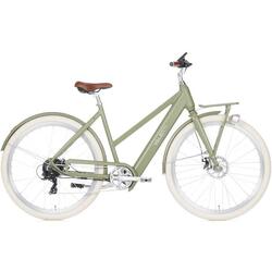 Valenti X5 Elektrische Damesfiets 28 inch Groen - Elektrische Fiets