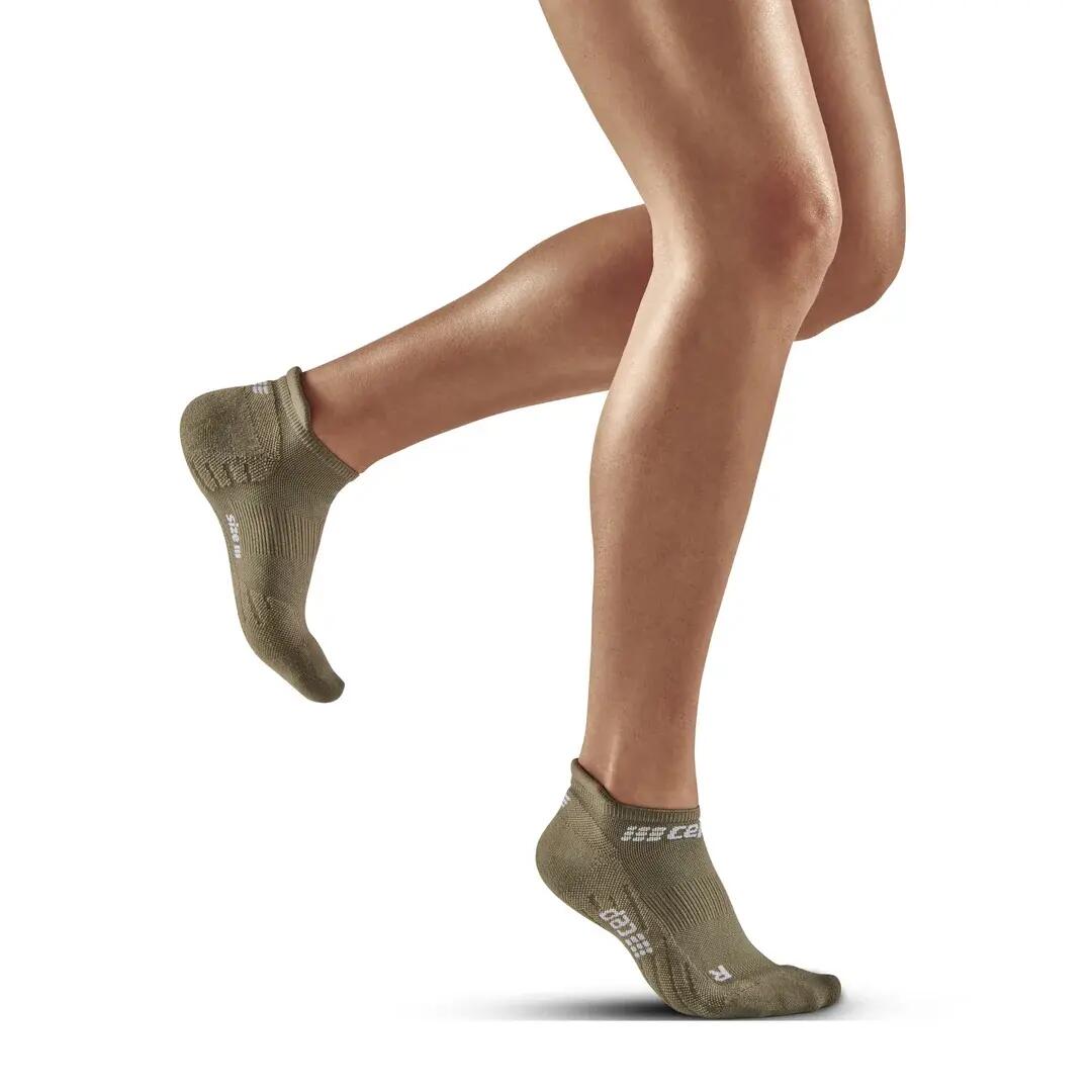 Sosete compresie sub glezna - the run socks no show v4 - olive 3/5