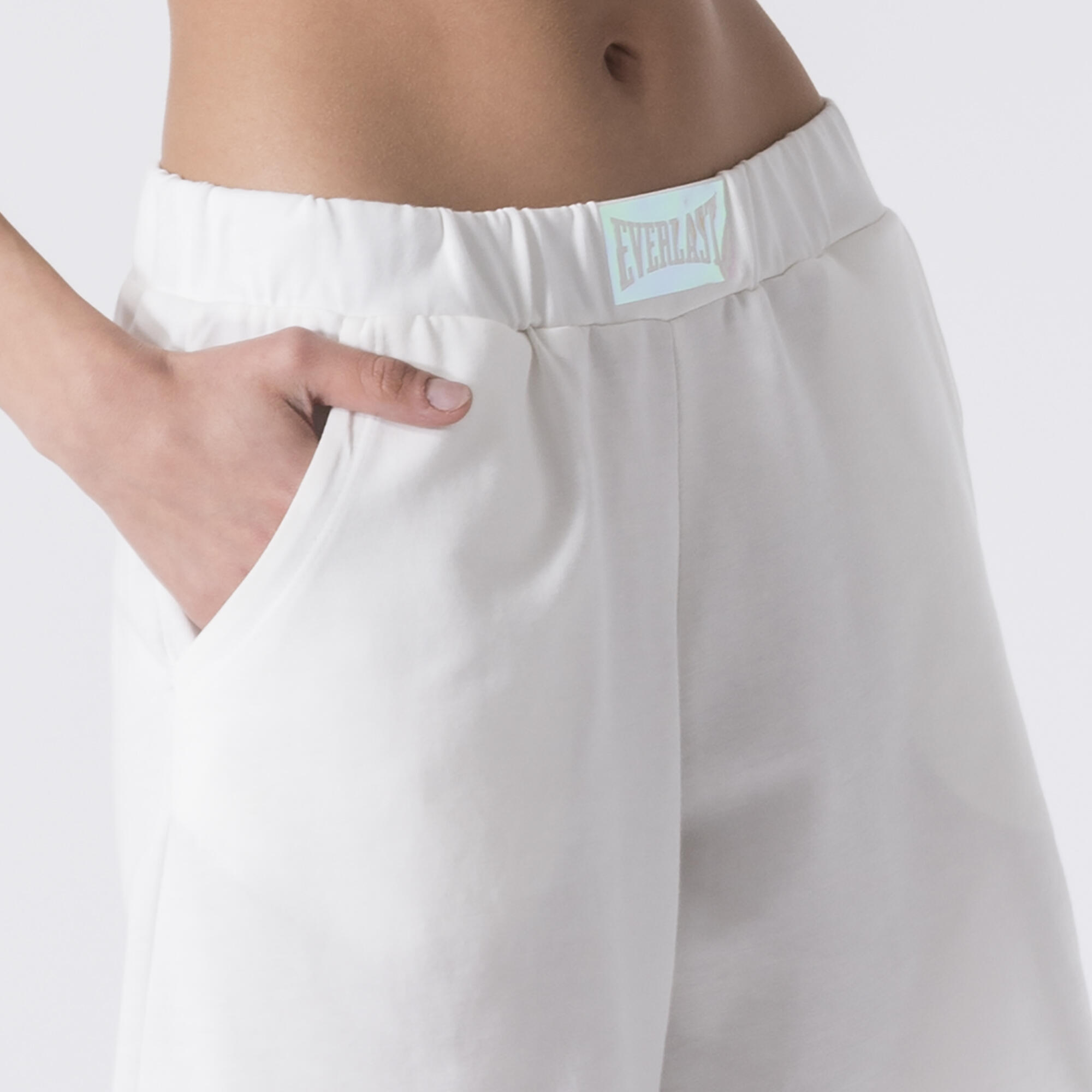 PANTALONCINO SPORTSWEAR IN HEAVY JERSEY BIANCO SPORCO COTONE 6/6