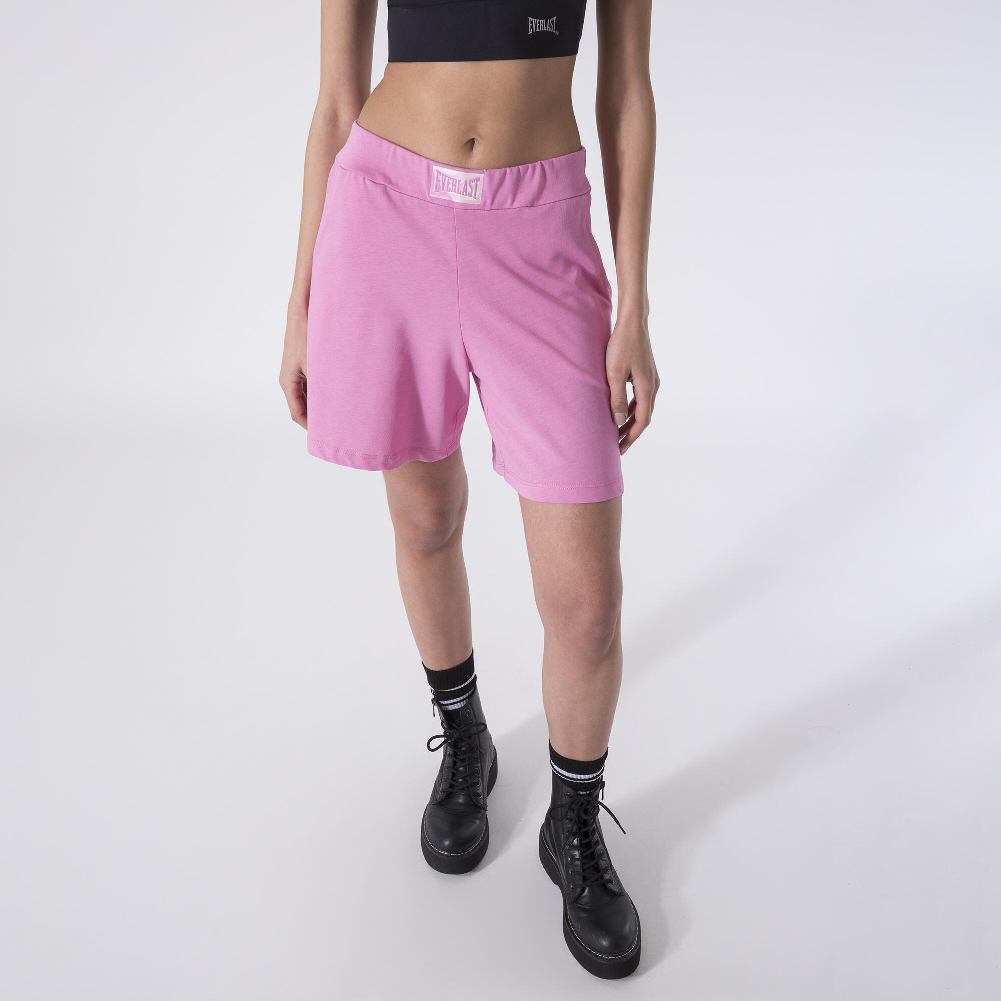 PANTALONCINO SPORTSWEAR IN HEAVY JERSEY ROSA FUXIA COTONE 4/6