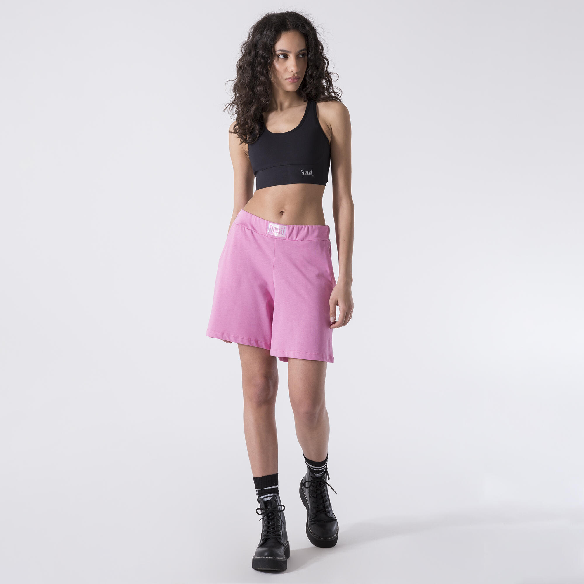 PANTALONCINO SPORTSWEAR IN HEAVY JERSEY ROSA FUXIA COTONE 2/6