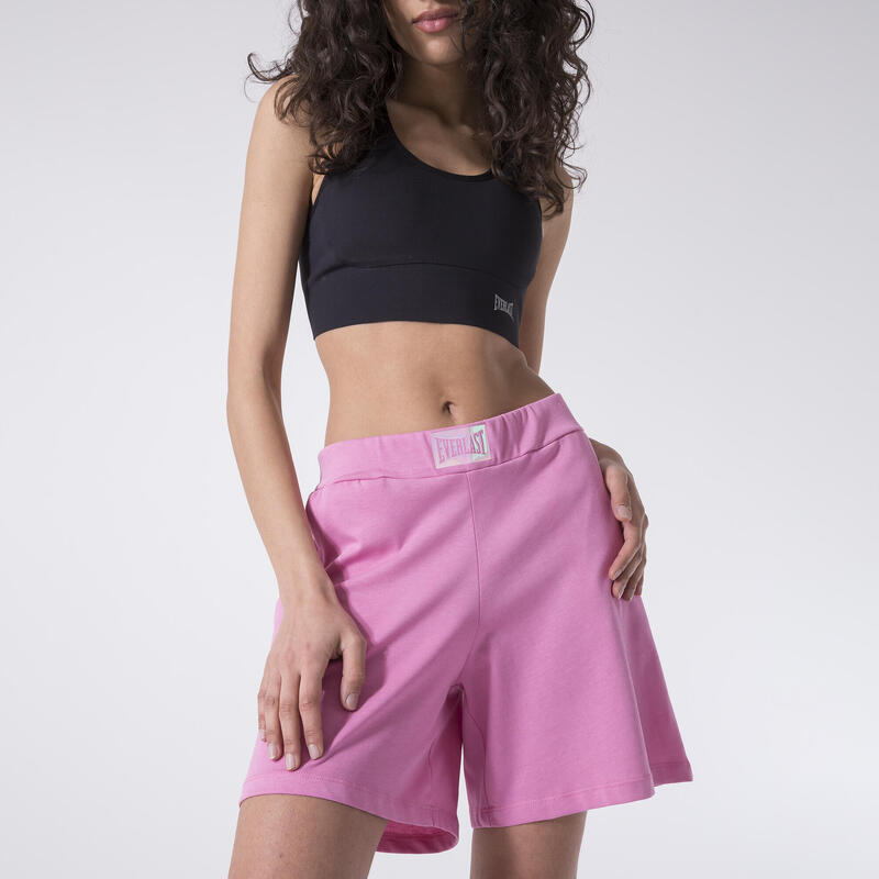 SHORT DE SPORT EN JERSEY ÉPAIS FUXIA PINK COTON