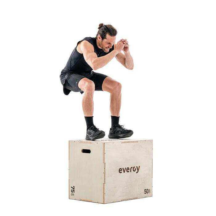 Pliométrica madera evergy cajón de salto cross training plyo box 6/7