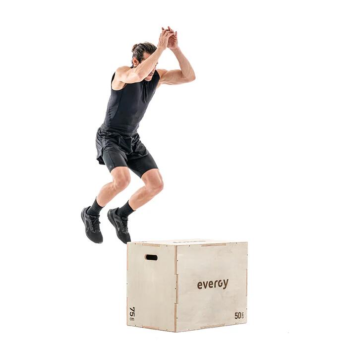 Pliométrica madera evergy cajón de salto cross training plyo box 5/7