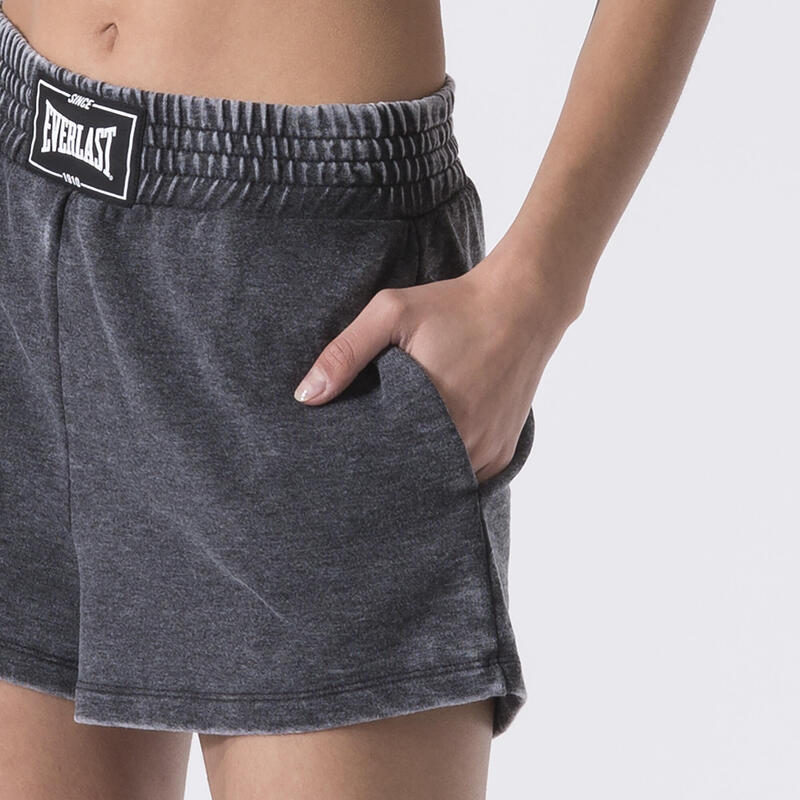 SHORTS BURN OUT MINIMAL BOXING BLACK KATOEN, POLYESTER