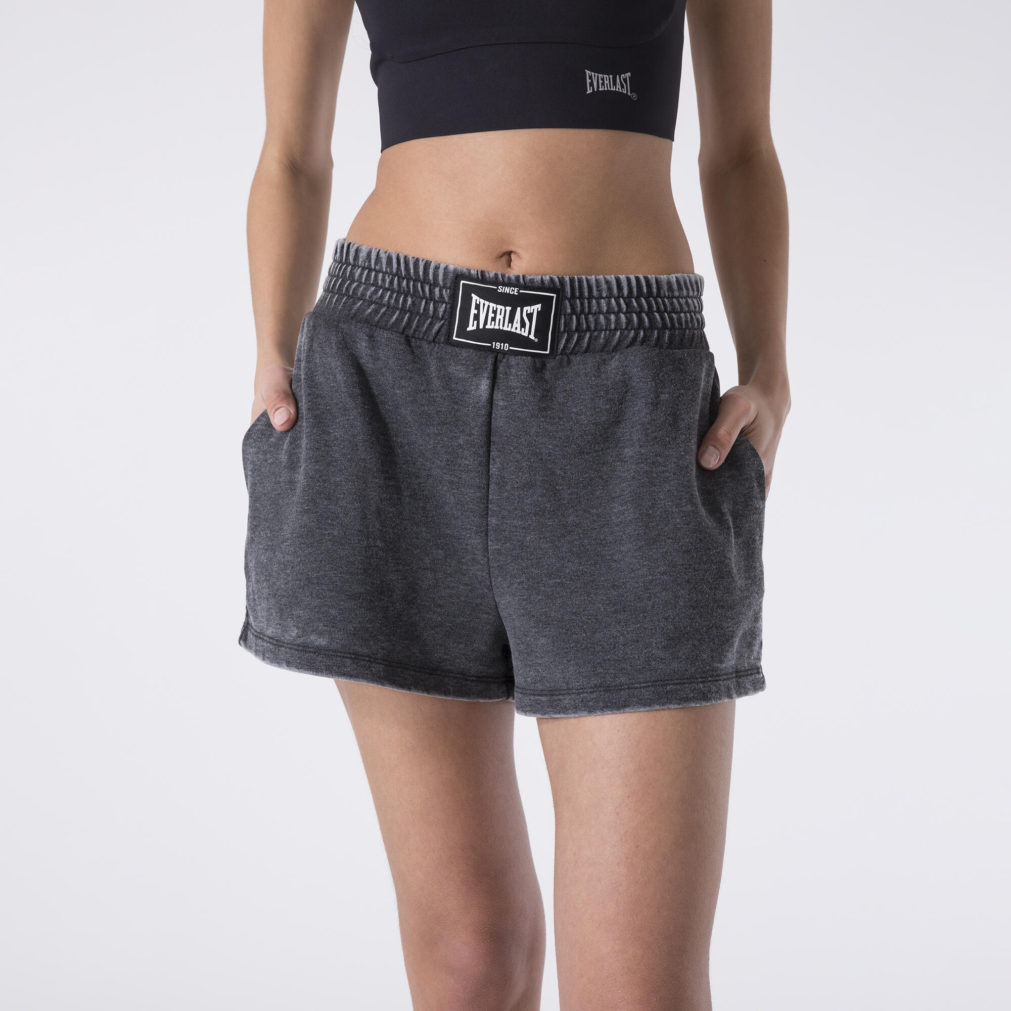 SHORTS BURN OUT MINIMAL BOXING NEGRO ALGODÓN, POLIÉSTER 5/6