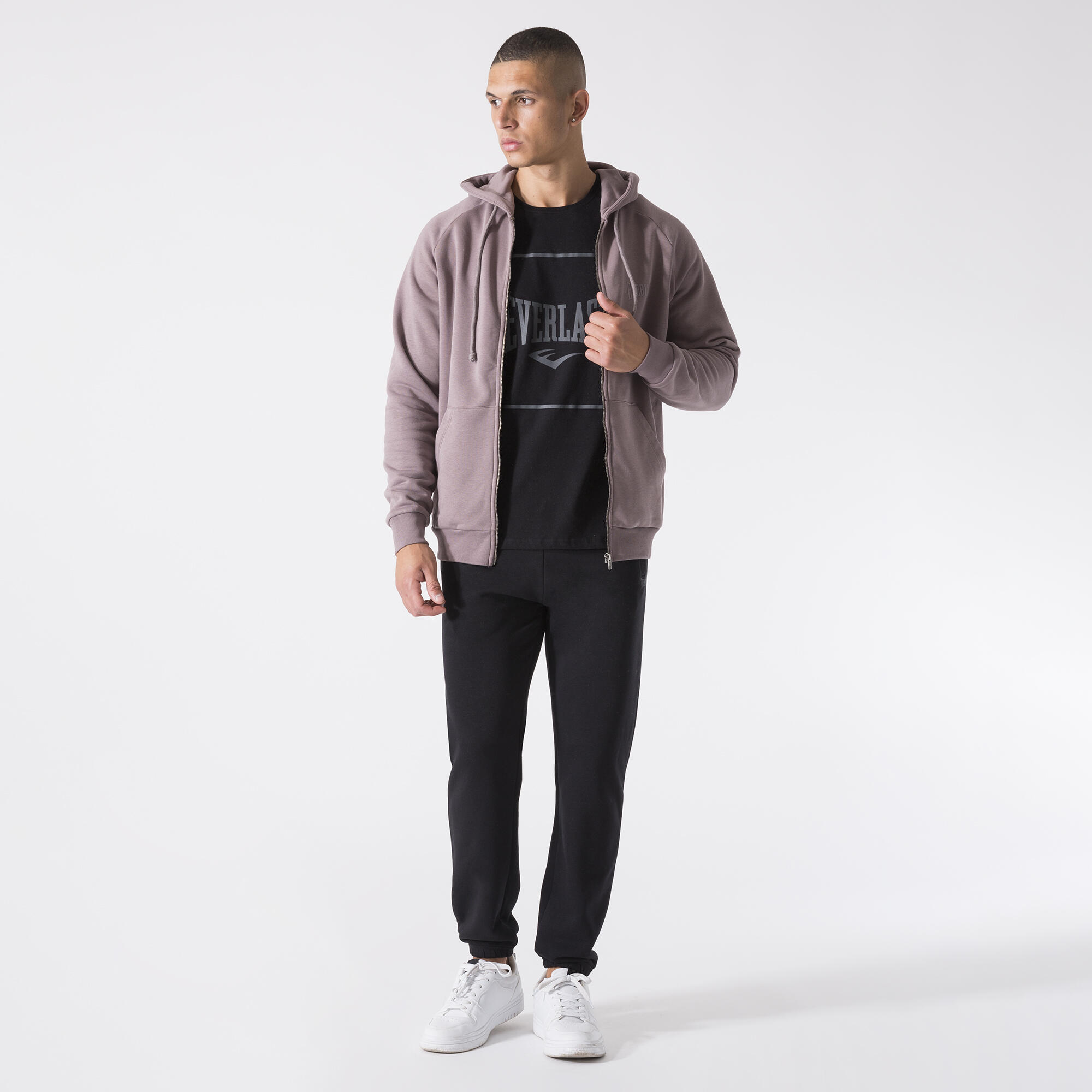 VESTE AVEC CAPUCHE EN POLAIRE GRANITE COTON, POLYESTER 4/6