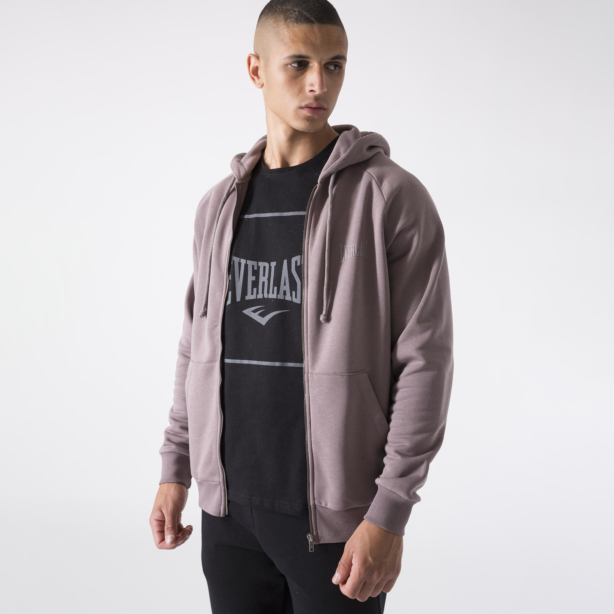 VESTE AVEC CAPUCHE EN POLAIRE GRANITE COTON, POLYESTER 5/6
