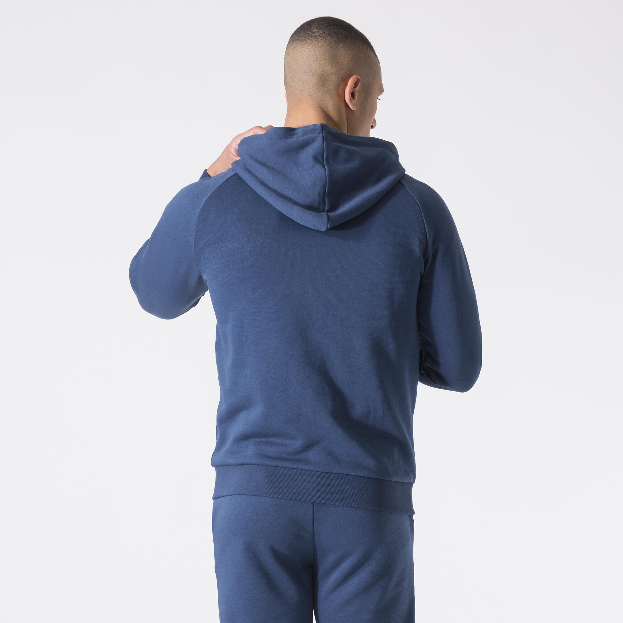CHAQUETA CON CAPUCHA DE FELPA AZUL TORMENTOSO ALGODÓN, POLIÉSTER 2/6