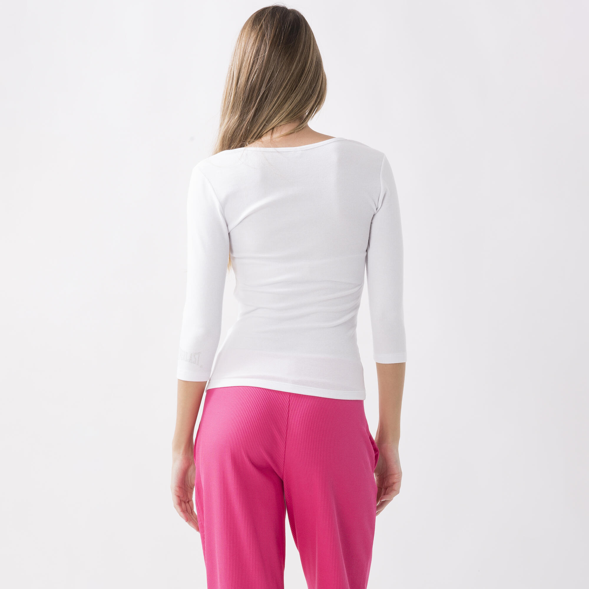 CAMISOLA EM MALHA DE COSTELA STRETCH DYNAMIC WORLD BRANCO ÓPTICO ALGODÃO, MODAL, 3/6