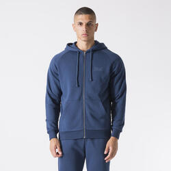 VESTE AVEC CAPUCHE EN POLAIRE GRANITE COTON, POLYESTER