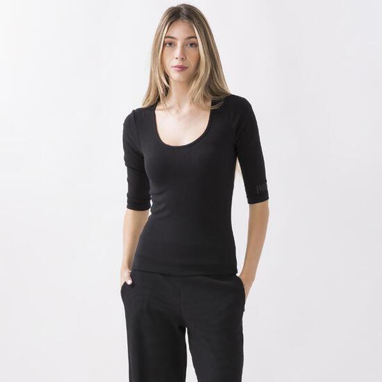 MAGLIA IN COSTINA STRETCH DYNAMIC WOLRD Bianco ottico COTONE MODAL ELASTAN