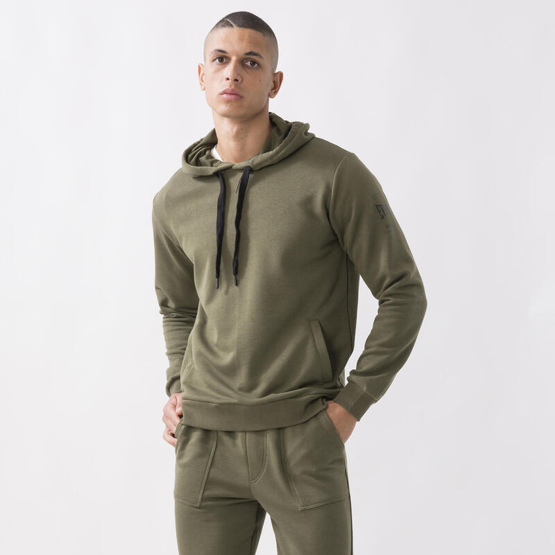 SWEAT À CAPUCHE DYNAMIC WORLD MILITARY GREEN COTON, POLYESTER