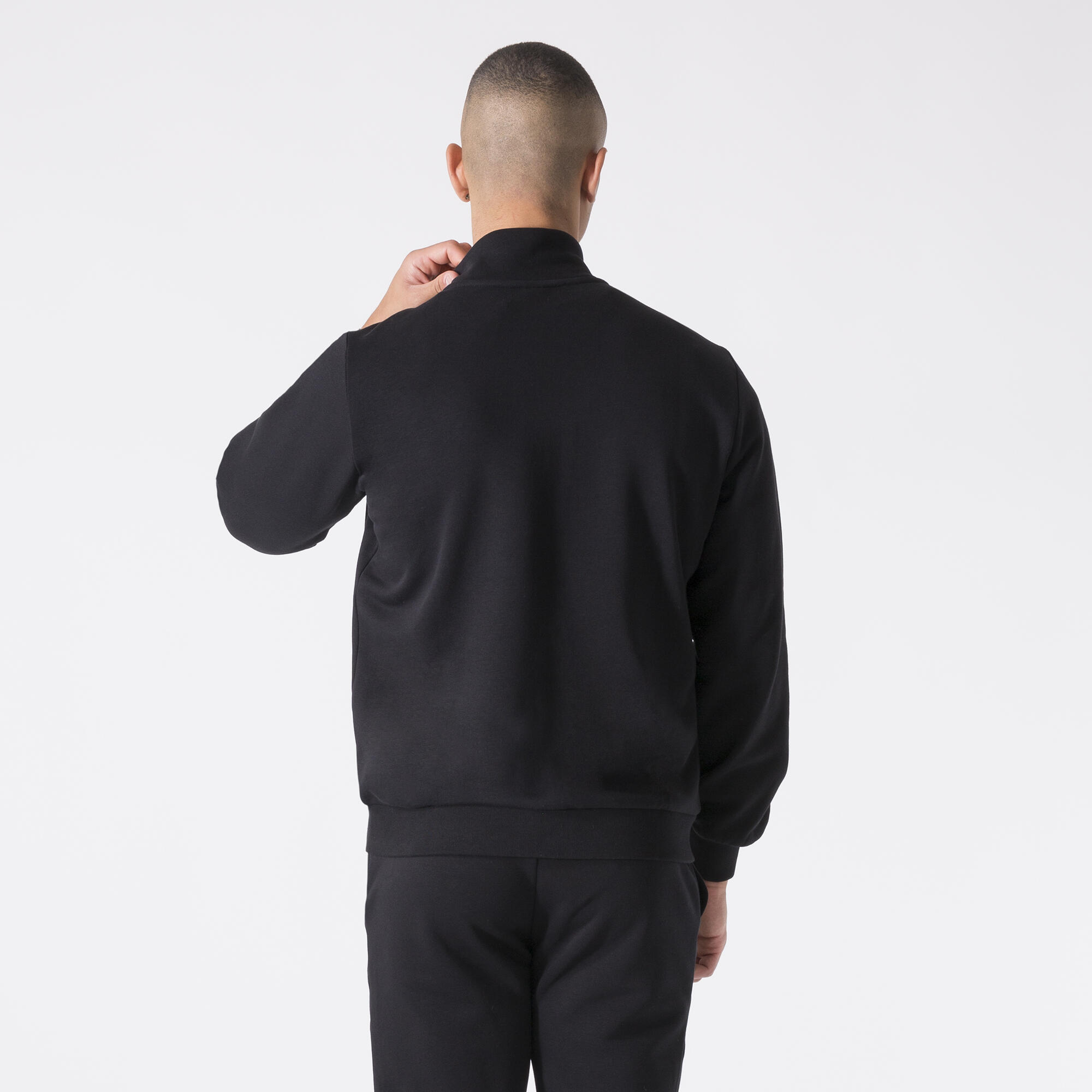 GIACCA A COLLO ALTO IN FELPA NERO COTONE, POLIESTERE 4/6