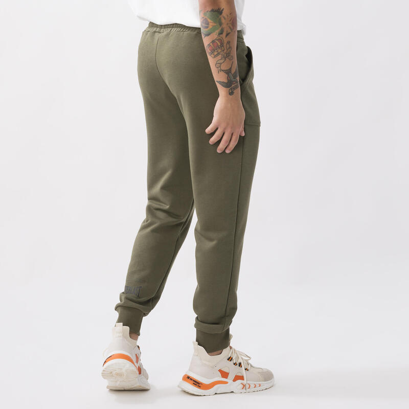 BROEK DYNAMIC WORLD VAN SWEATSTOF MILITARY GREEN KATOEN, POLYESTER