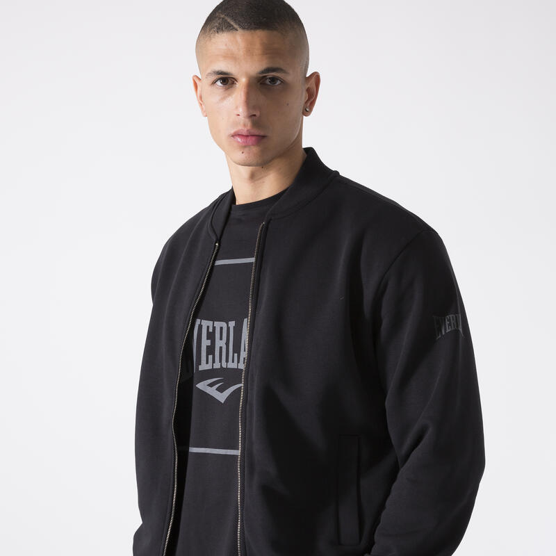 BOMBER IN TRUI BLACK KATOEN, POLYESTER