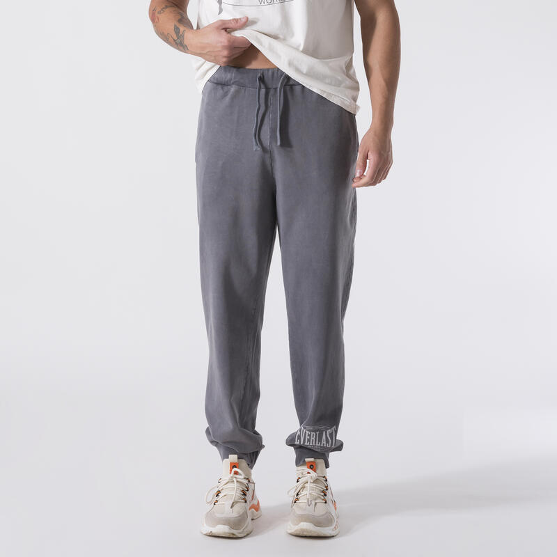 BROEK MET MANCHET TRAINING EN BOKSEN GREY KATOEN