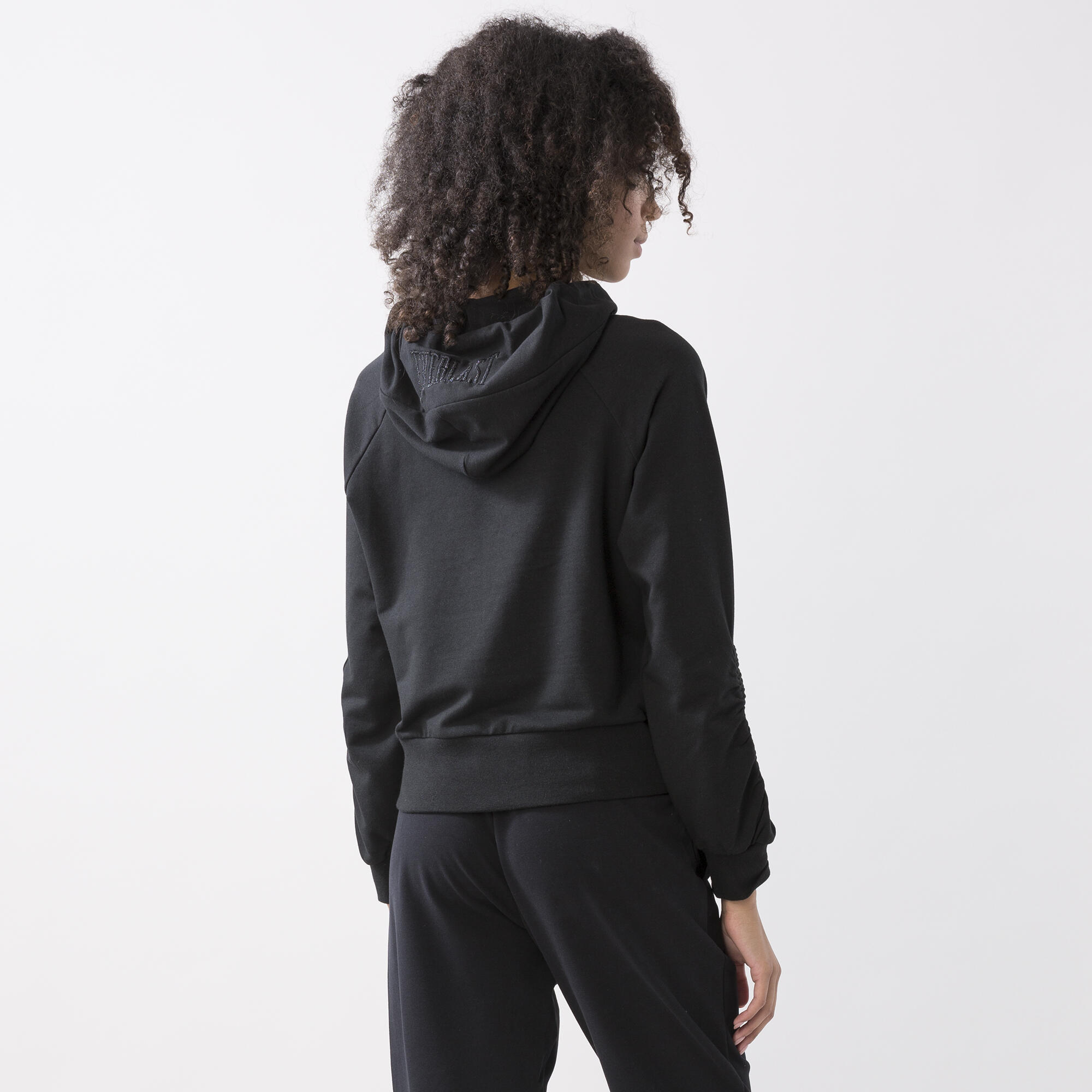 HOODIE ZWART KATOEN, MODAAL, ELASTAAN 3/6