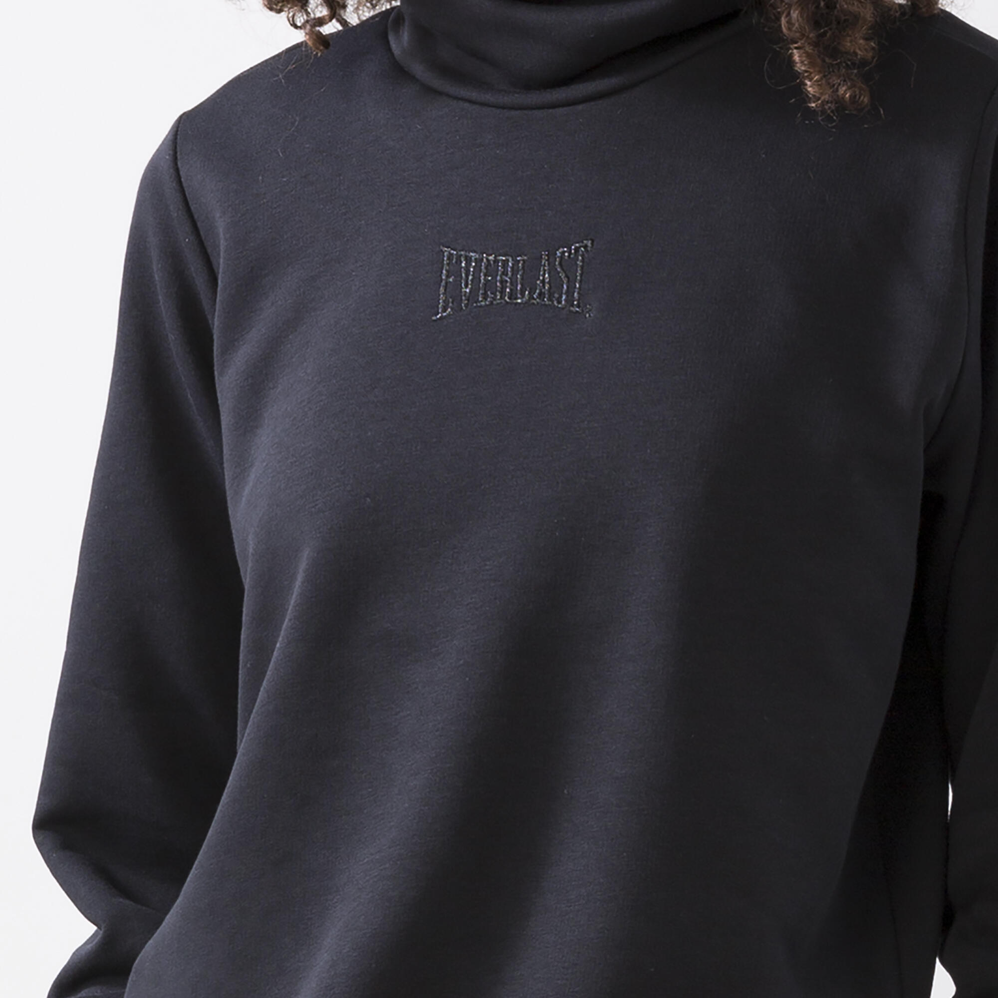 HOCHGESCHLOSSENES SWEATSHIRT SCHWARZ BAUMWOLLE, POLYESTER 5/6