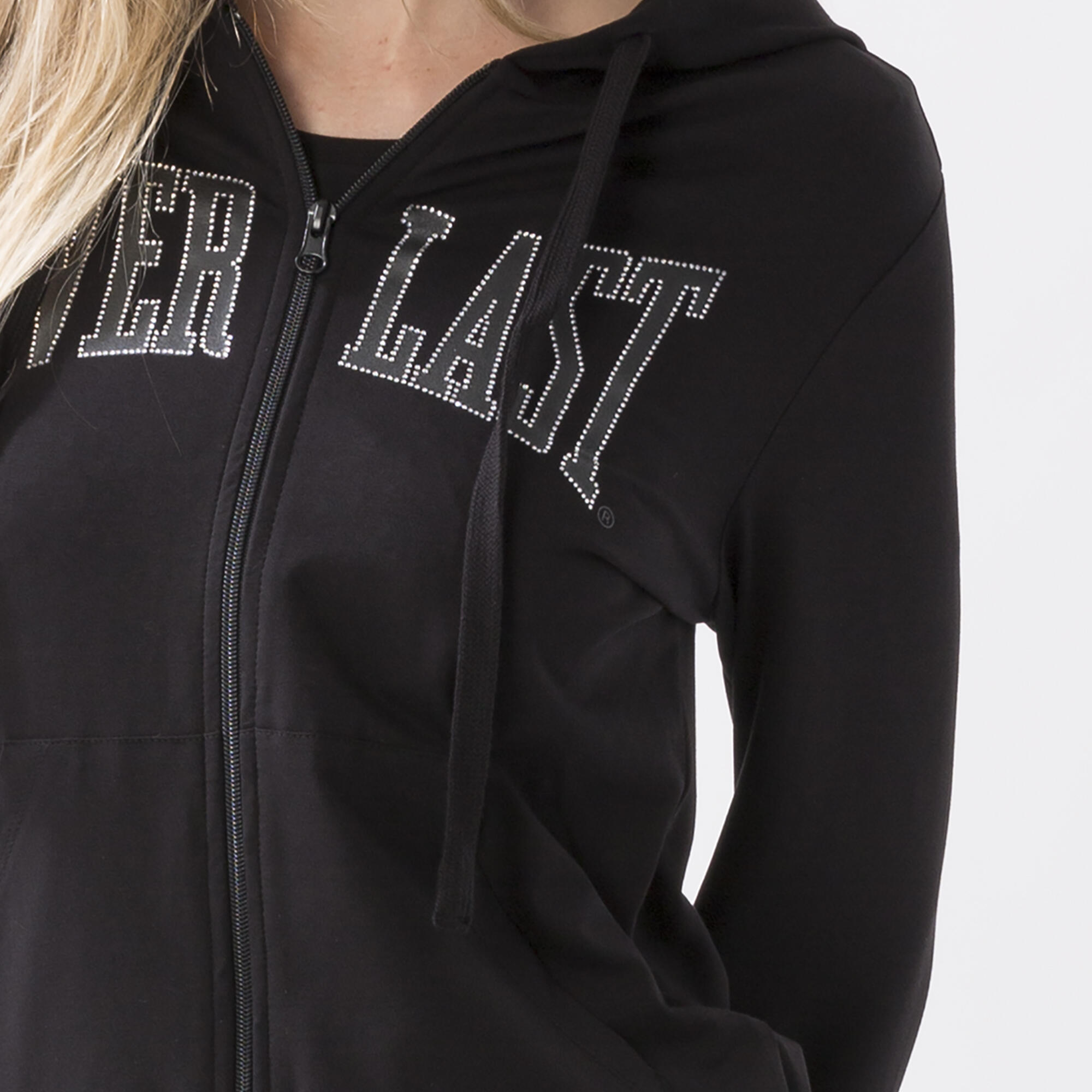 GIACCA BASIC CON CAPPUCCIO BLACK COTONE, ELASTAN 6/6