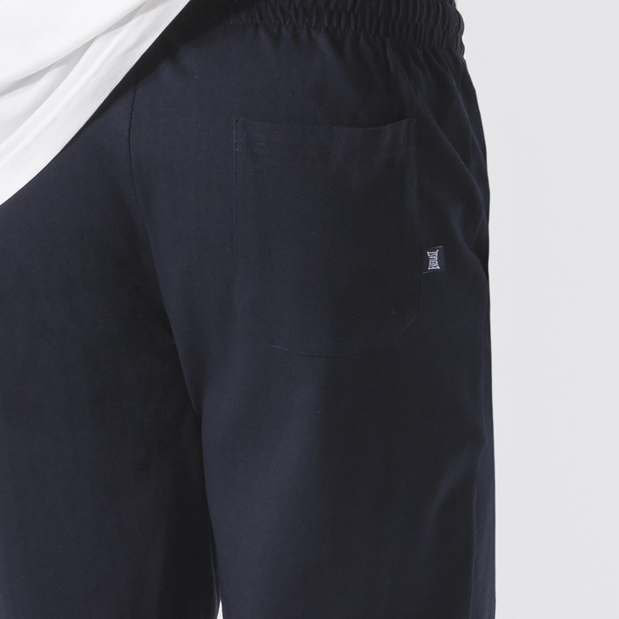 PANTALONE CON POLSINO BLU NAVY COTONE 6/6