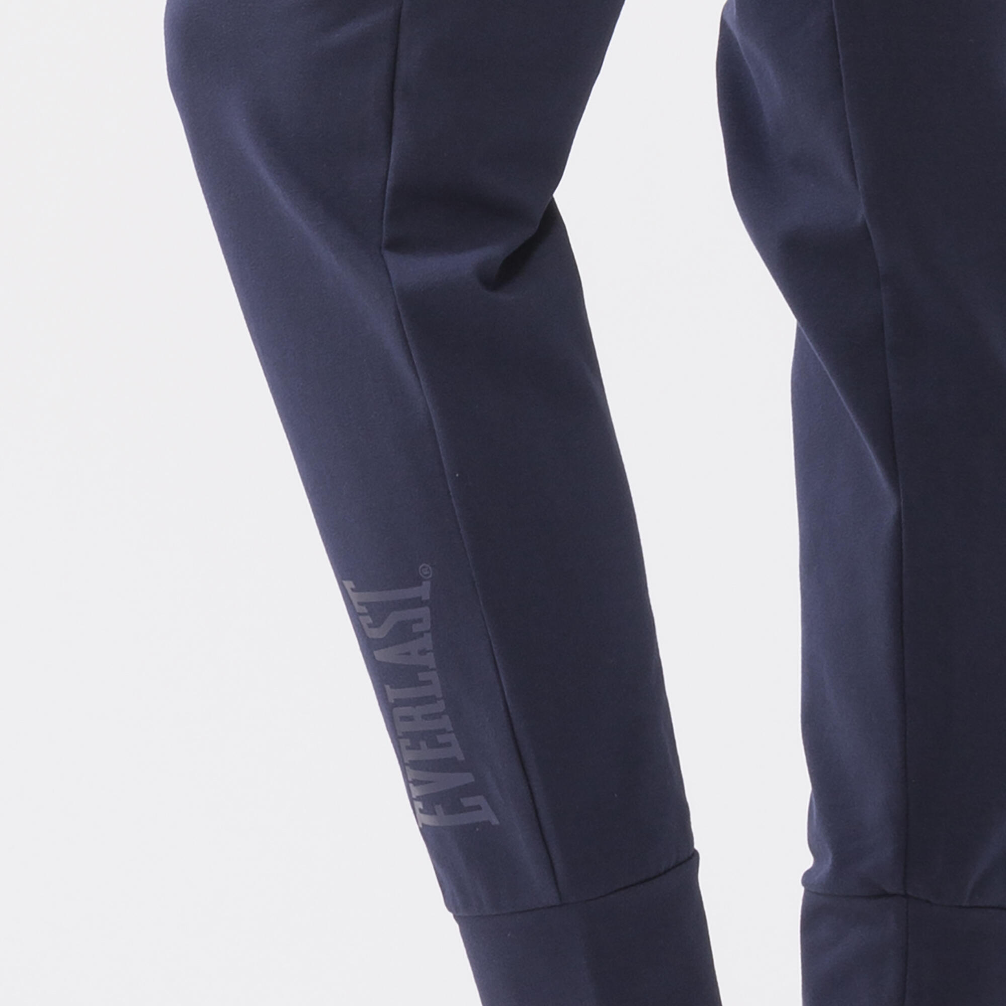 PANTALÓN ESENCIAL EN JERSEY ELÁSTICO AZUL MARINO ALGODÓN, ELASTANO 6/6