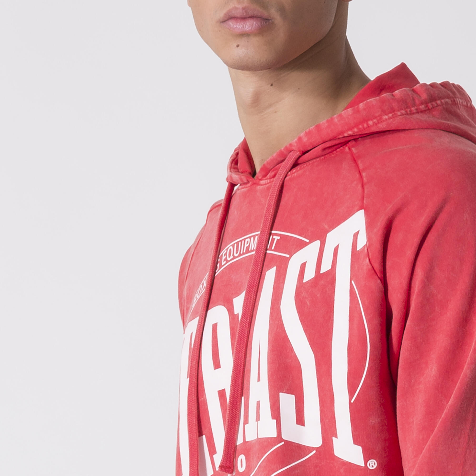 FELPA CAPPUCCIO TRAINING AND BOXING Rosso Fiamma COTONE 6/6